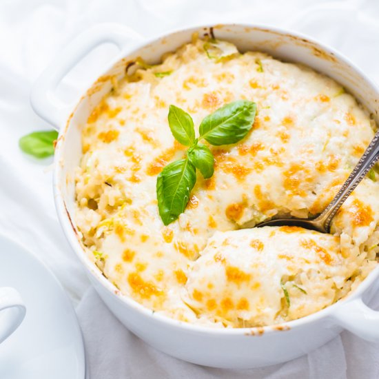 Cheesy Risotto Bake (One-Pot)