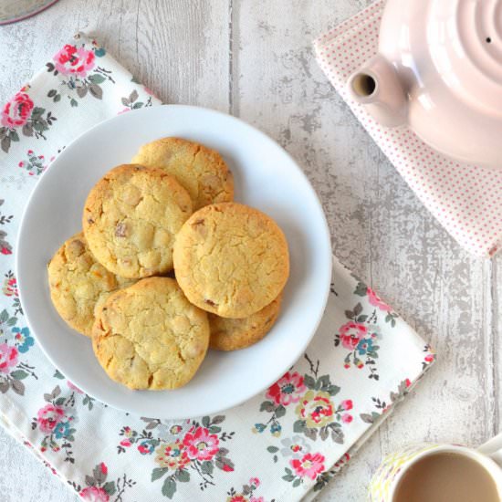 Apricot, Lemon & Chocolate Cookies