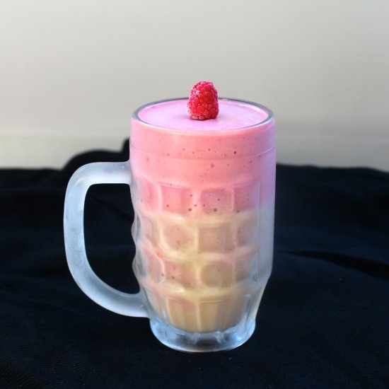 Raspberry Banana Layer Smoothie