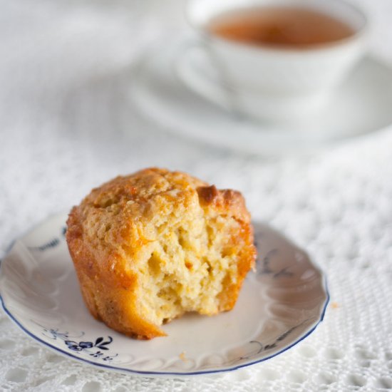 Blood Orange White Chocolate Muffin