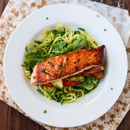 Salmon & Avocado BLT Bowl