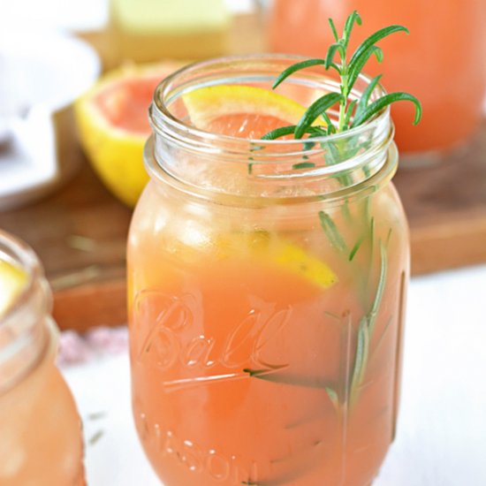 Rosemary Grapefruit Bourbon Smash