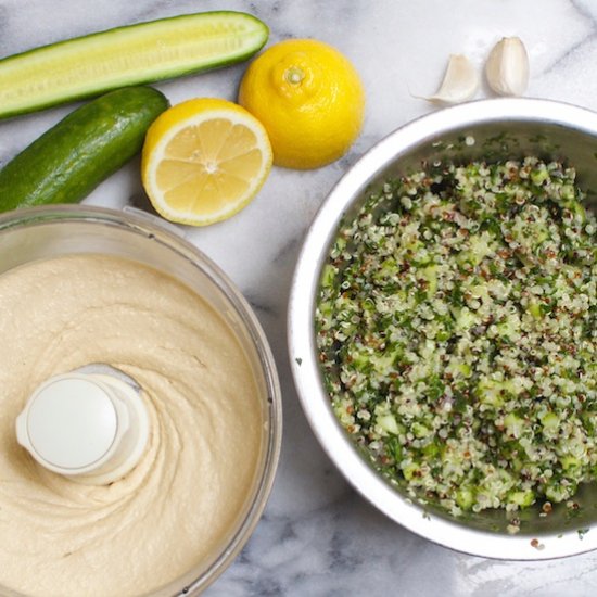 Tabbouleh with Quinoa & Hummus