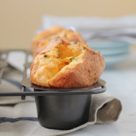 Cheddar Cheese and Chive Popovers