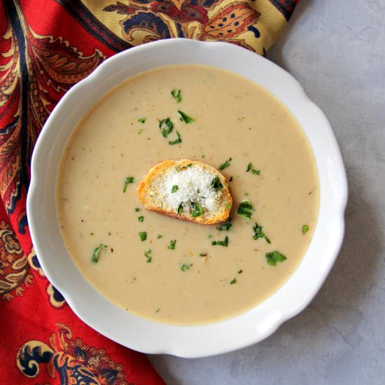 Cauliflower & Herbed Cheese Soup