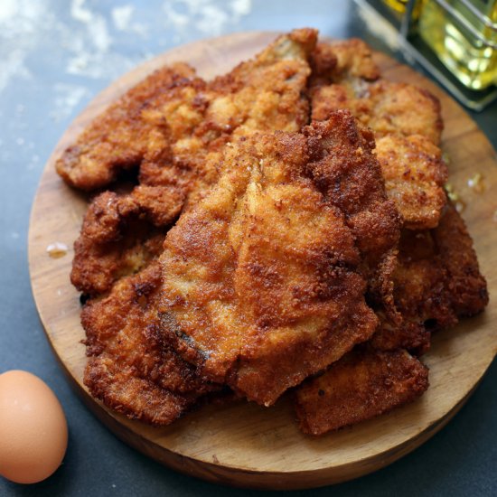 Pan Fried Crispy Breaded Pork Chop