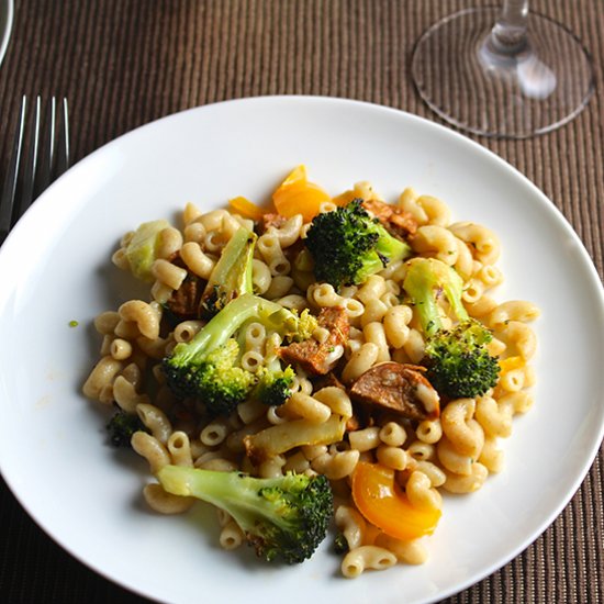 Roasted Broccoli Pasta with Sausage