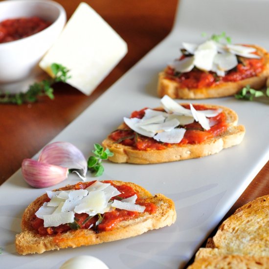 Homemade Garlic Bruschetta