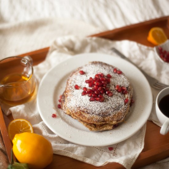 Meyer Lemon Ricotta Pancakes