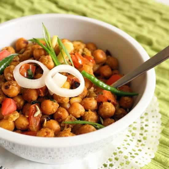 Burnt Chana Salad