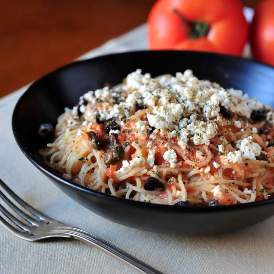 Spaghetti with Fresh Tomatoes