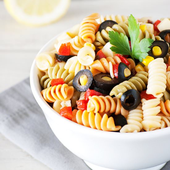 Tri-Color Rotini Pasta Salad