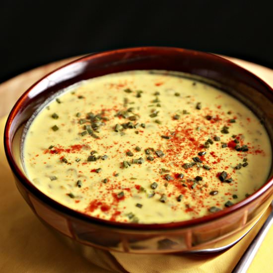 Yogurt Soup with Lentils