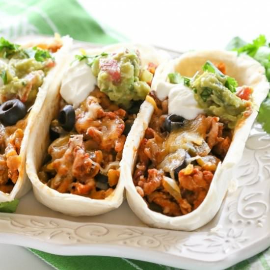 Green Chile Turkey Tacos