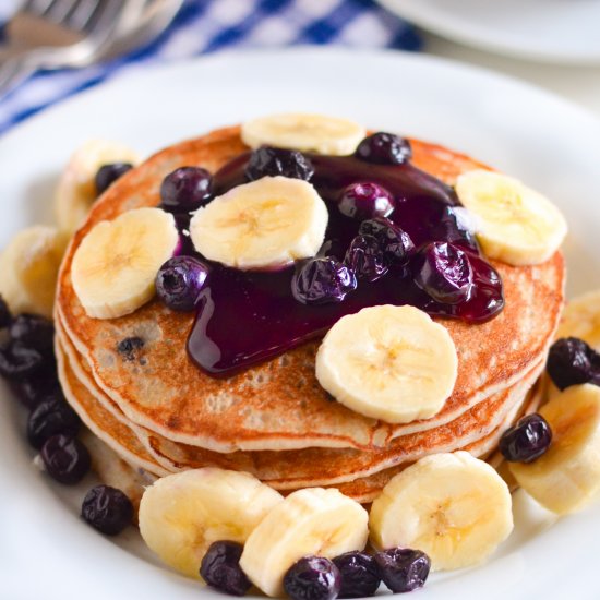 Blueberry Banana Pancakes