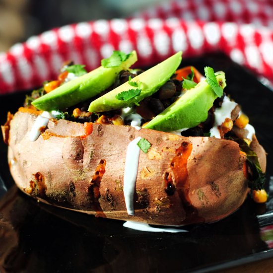 Southwestern Stuffed Sweet Potatoes