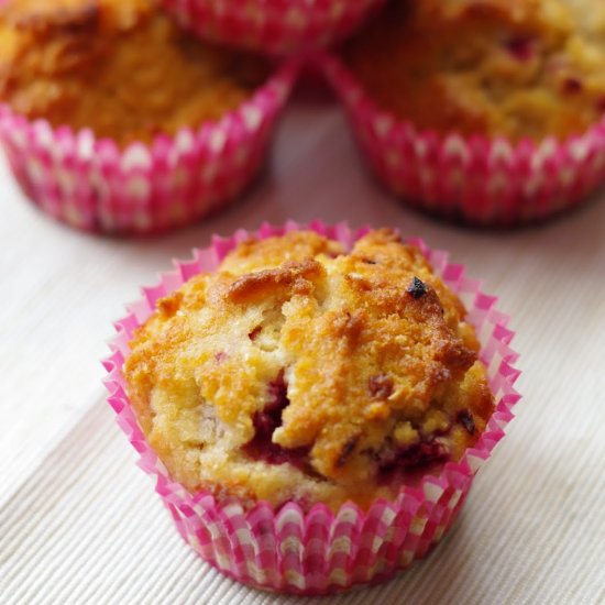 Raspberry and Coconut Muffins