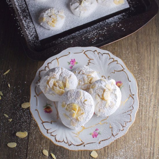 Lemon Almond Meringues