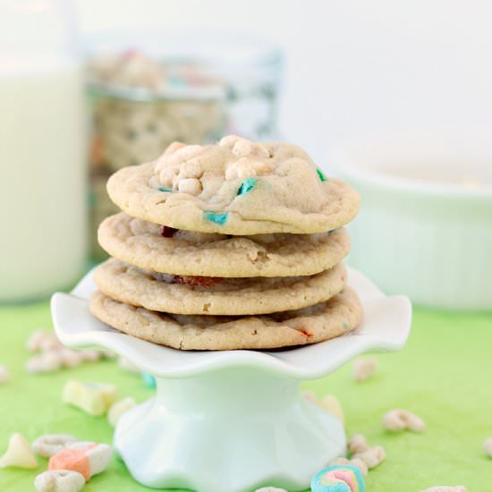 White Chocolate Lucky Charms Cookie