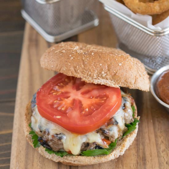 Caramelized Red Pepper Burger