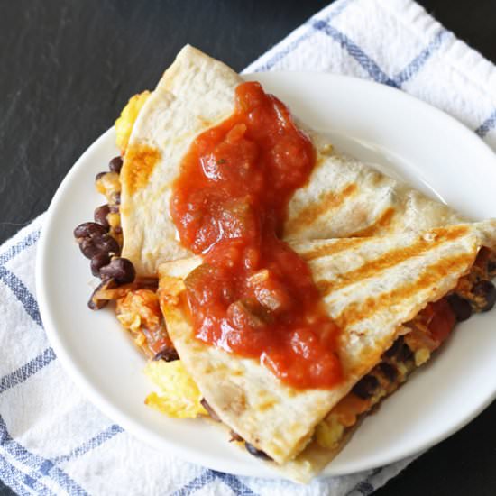 Easy Breakfast Quesadilla