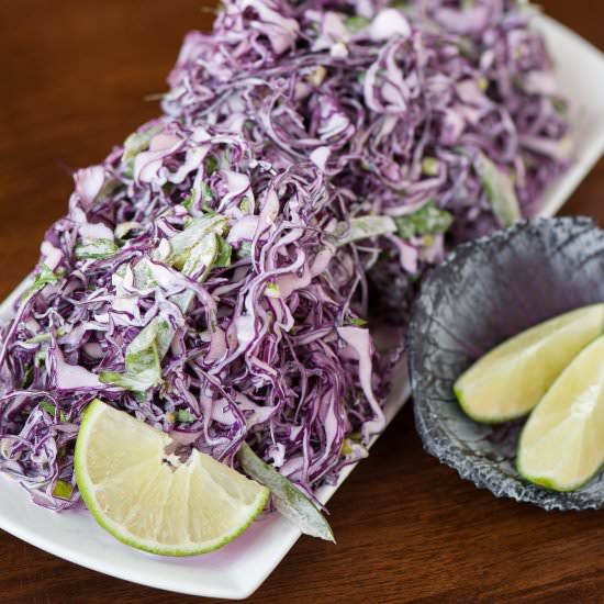 Creamy Cilantro Lime Slaw