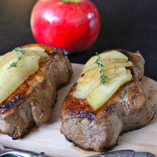 Cider Pork Chops with Apples