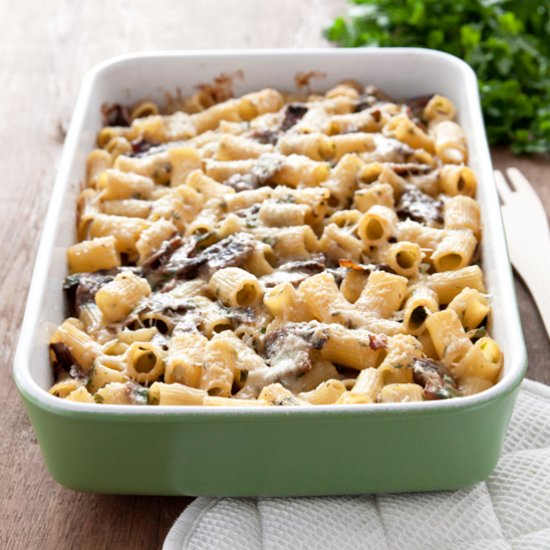 Pasta Casserole with Mushrooms