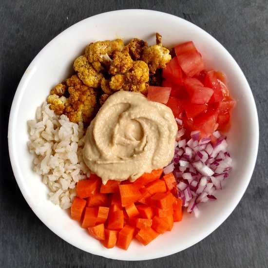 Curried Cauliflower Garden Bowl