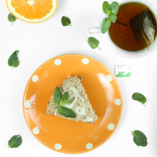 Vegan Orange Mint Scones