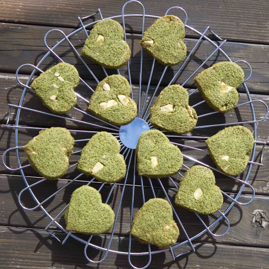 Matcha Shortbread w/ White Chocolate