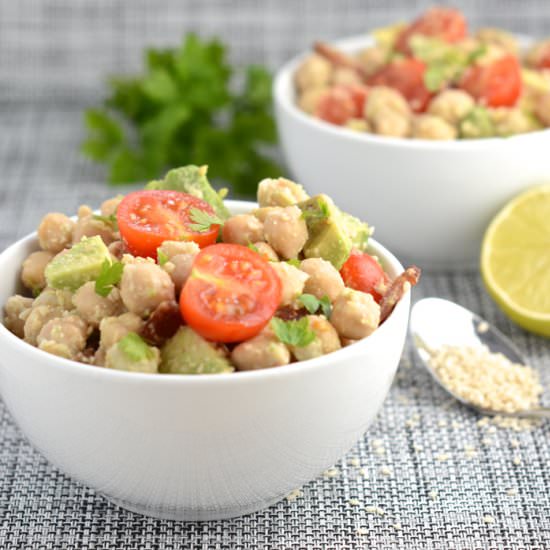 Avocado, Bacon and Chickpea Salad