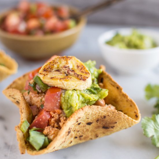 Mini Sofritas Tostada Bowls