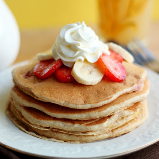 Strawberry Banana Pancakes