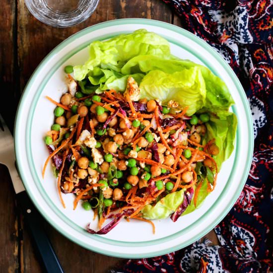 Chickpea & Butter Lettuce Salad