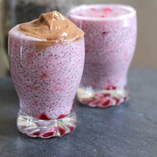 Raspberry Chocolate Chia Pudding