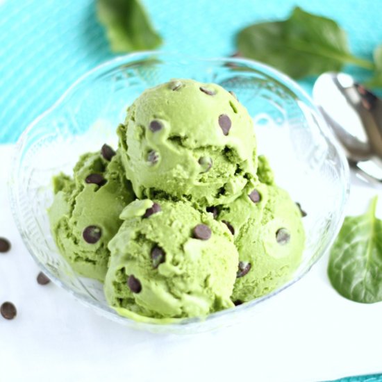 Mint Chip Ice Cream Dye-Free Vegan