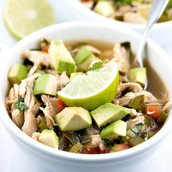 Chicken Lime Avocado Soup