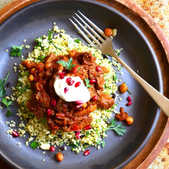 Spicy lamb tagine