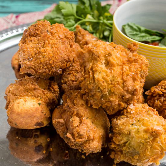 Lemon Herb Ricotta Fritters