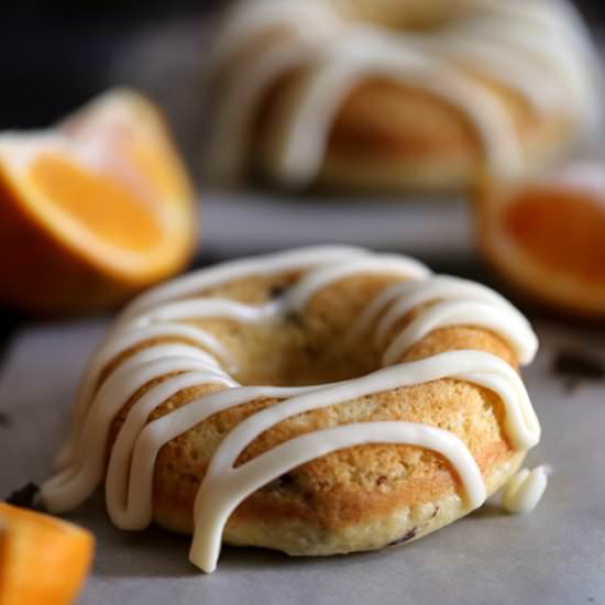 Tangerine Dark Chocolate Donuts