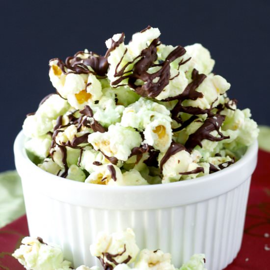 Chocolate Mint Popcorn