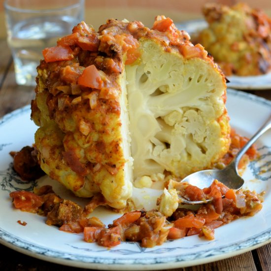 Mexican Whole Roasted Cauliflower