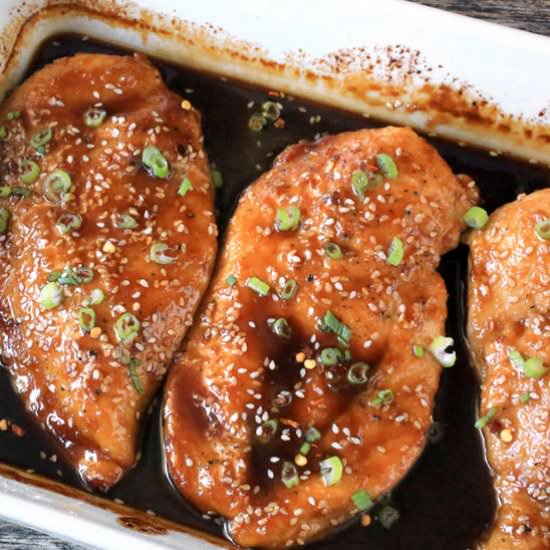 Baked Sesame Garlic Chicken