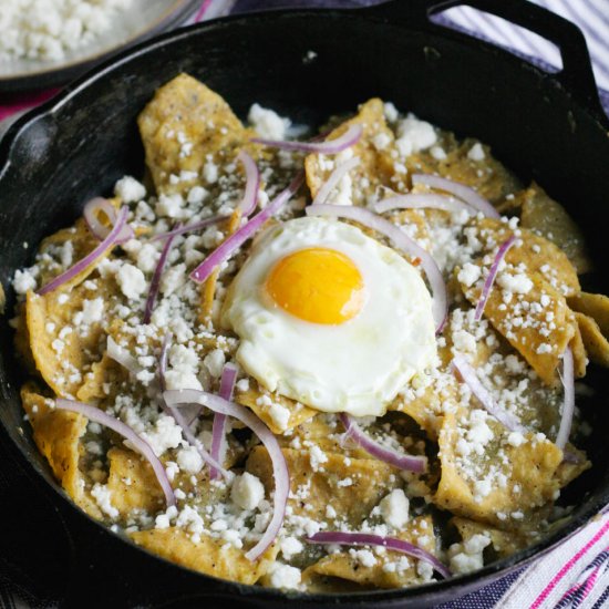 Easy Chilaquiles Verdes