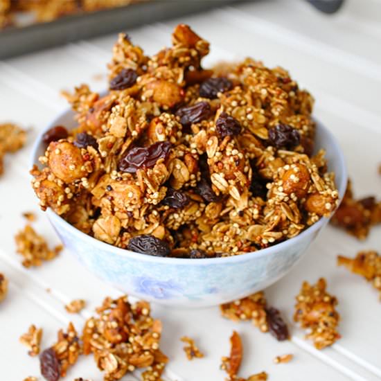 Honey Nut Quinoa Granola