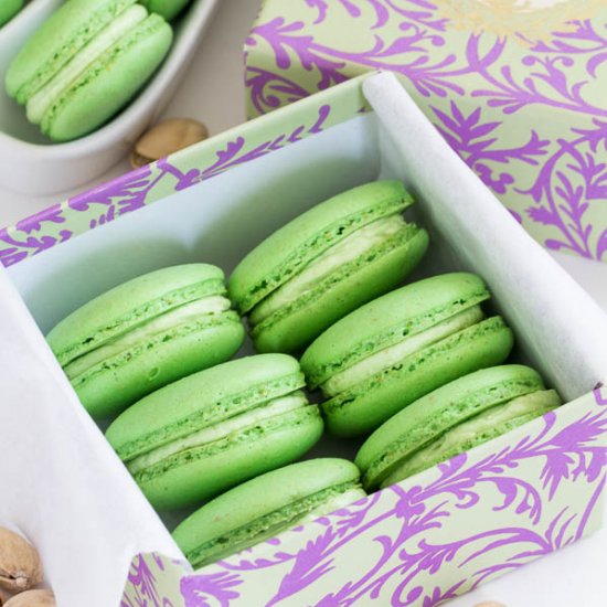 Pistachio Macarons