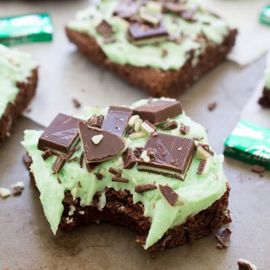 Chocolate Mint Andes Brownies