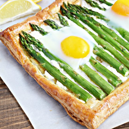 Asparagus and Goat Cheese Tart