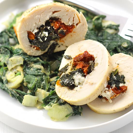 Kale and Sun-Dried Tomato Chicken